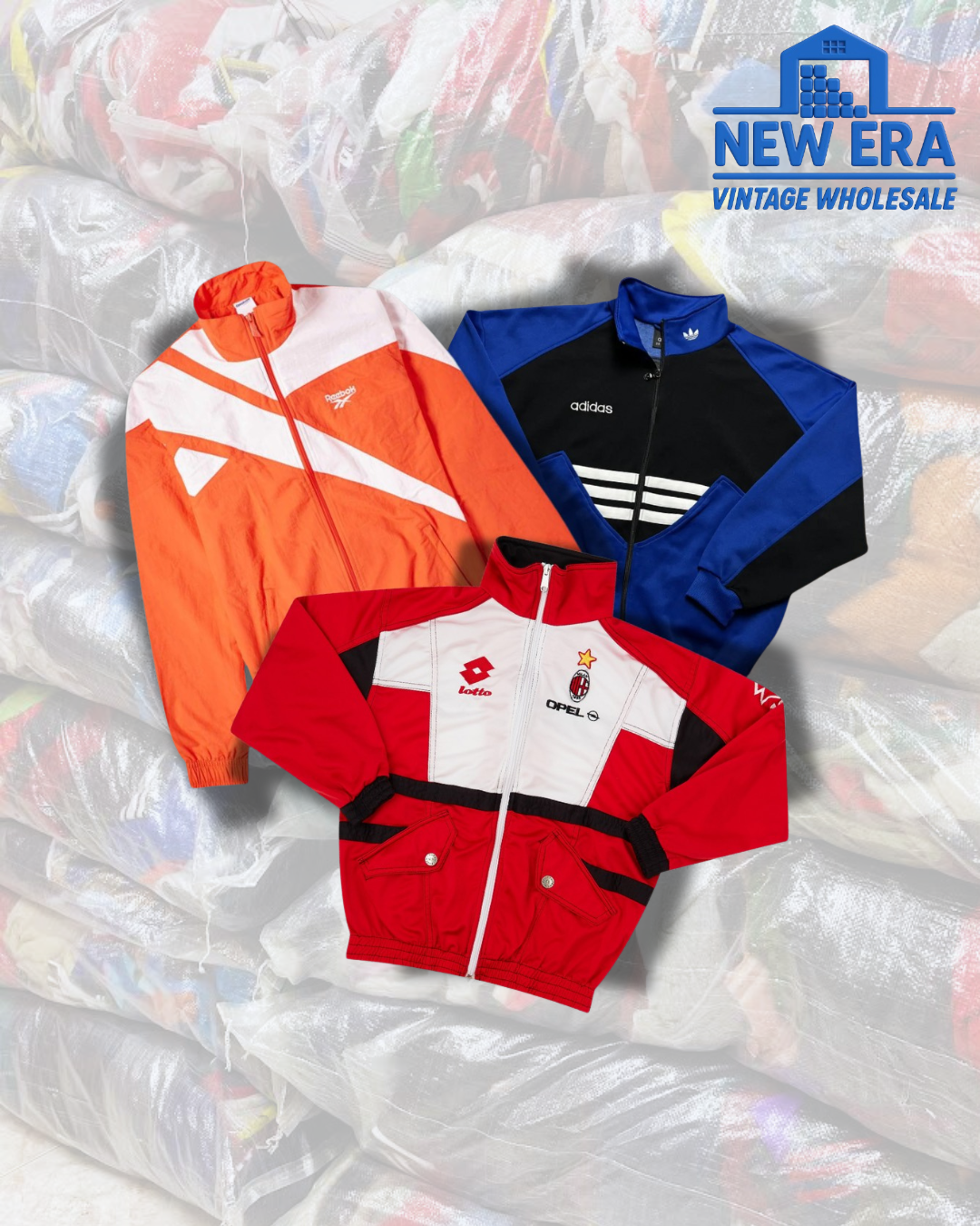 (x10) Track jackets vintage de marca