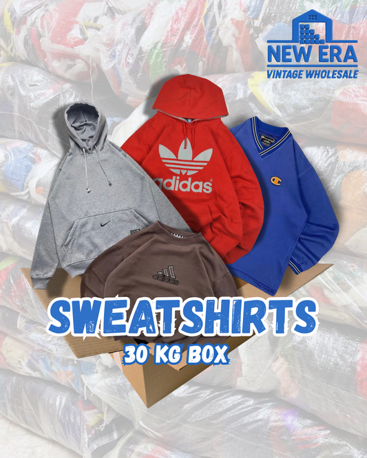 CAJAS 30 KG (sudaderas vintage de marca)